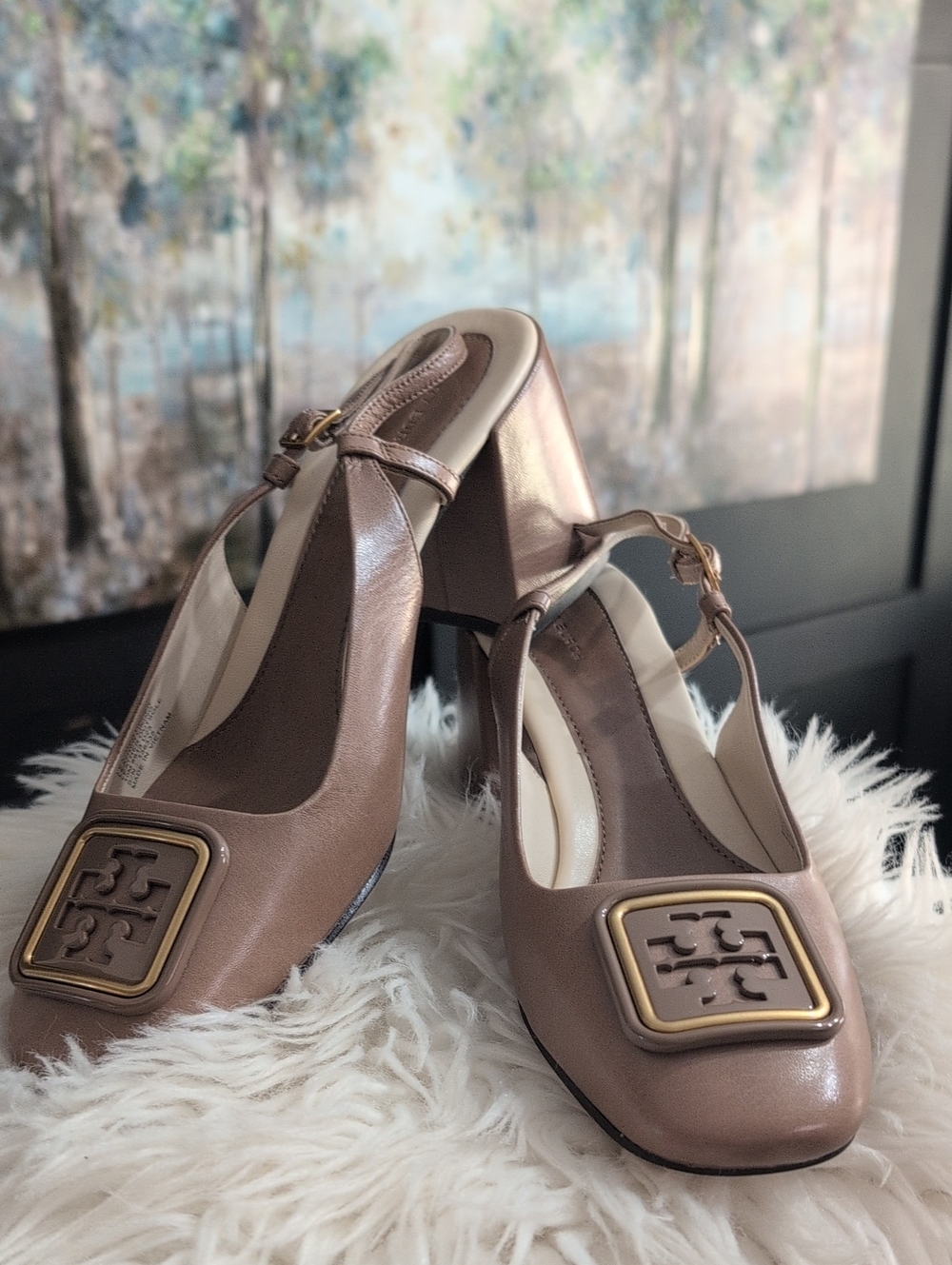 Tory Burch Leather Slingback Pumps